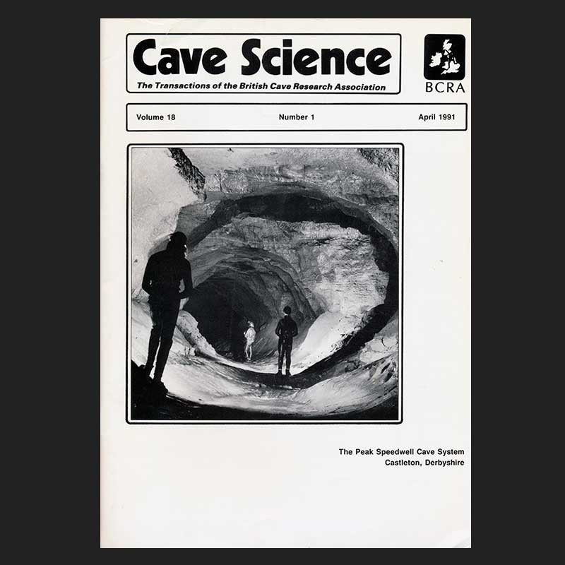 Cave Science (BCRA Transactions), Vol. 18 (1) April 1991