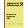 Current Titles in Speleology